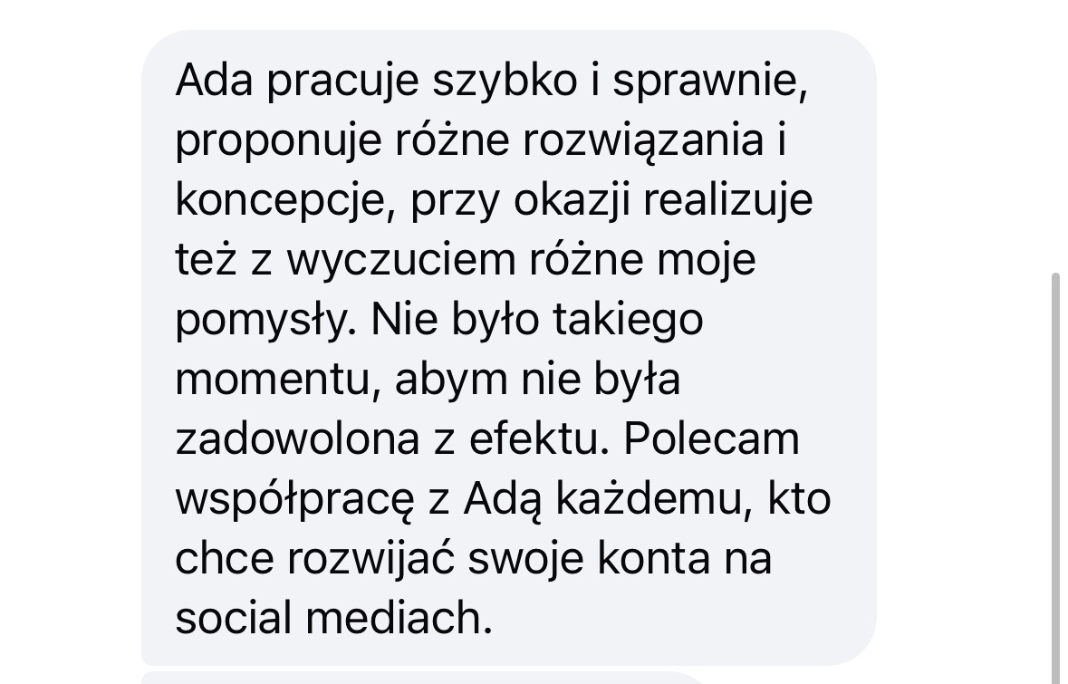 Opinia klienta o nowych klientach dzięki współpracy